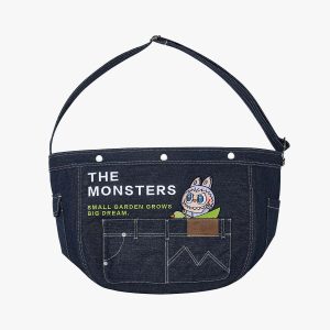 Labubu Denim Messenger Bag – Fall In Wild Serie The Monsters