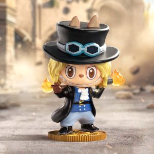 Labubu × One Piece Sabo Figurine – Gelimiteerde Revolutie-editie