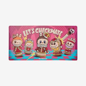 Labubu Let’s Checkmate XL Desk Mat – 80 × 40 cm | Premium Bureau- & Gamingmat