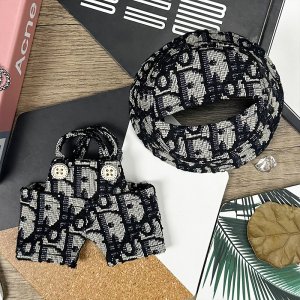 Zwart en Ivoor Textuur Set voor Labubu – Ambachtelijke Chic en Unieke Stijl