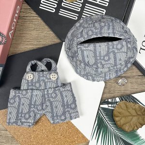 Woven Grijs Set voor Labubu – Zachtheid, Simpliciteit en Natuurlijke Elegant