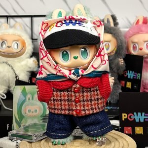 Retro Colour Pop Set voor Labubu – Vintage Stijl met Een Gedurfde Uitstraling