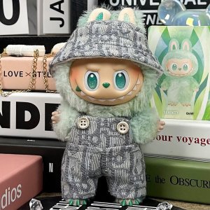 Woven Grijs Set voor Labubu – Zachtheid, Simpliciteit en Natuurlijke Elegant