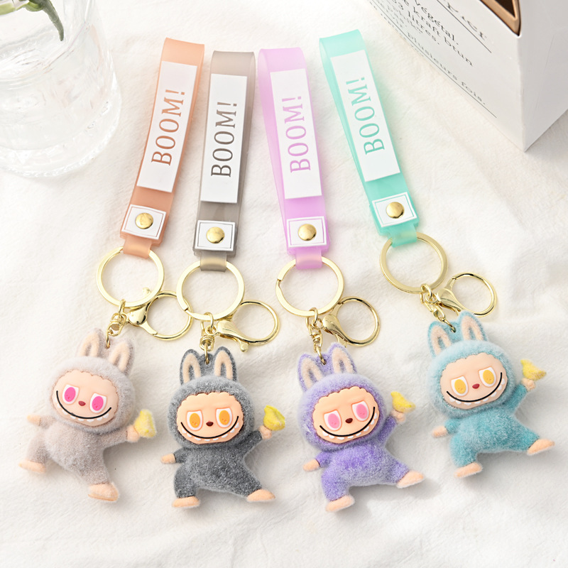 Labubu Sleutelhanger Kawaii – Pluche Accessoire met BOOM! Hoofdband