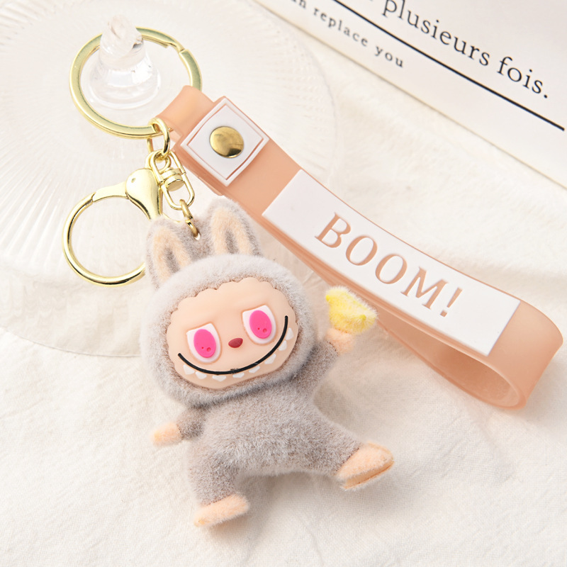 Labubu Sleutelhanger Kawaii – Pluche Accessoire met BOOM! Hoofdband - Afbeelding 3