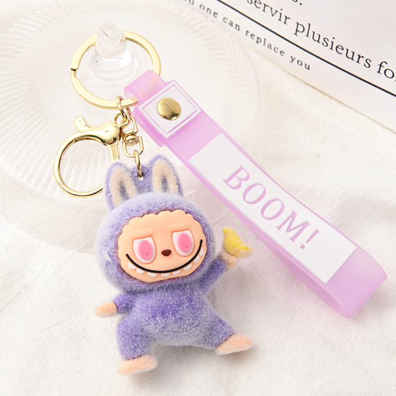 Labubu Sleutelhanger Kawaii – Pluche Accessoire met BOOM! Hoofdband - Afbeelding 4