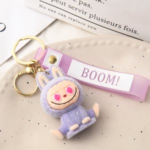 Labubu Sleutelhanger Kawaii – Pluche Mini Accessoire met BOOM! Hoofdband
