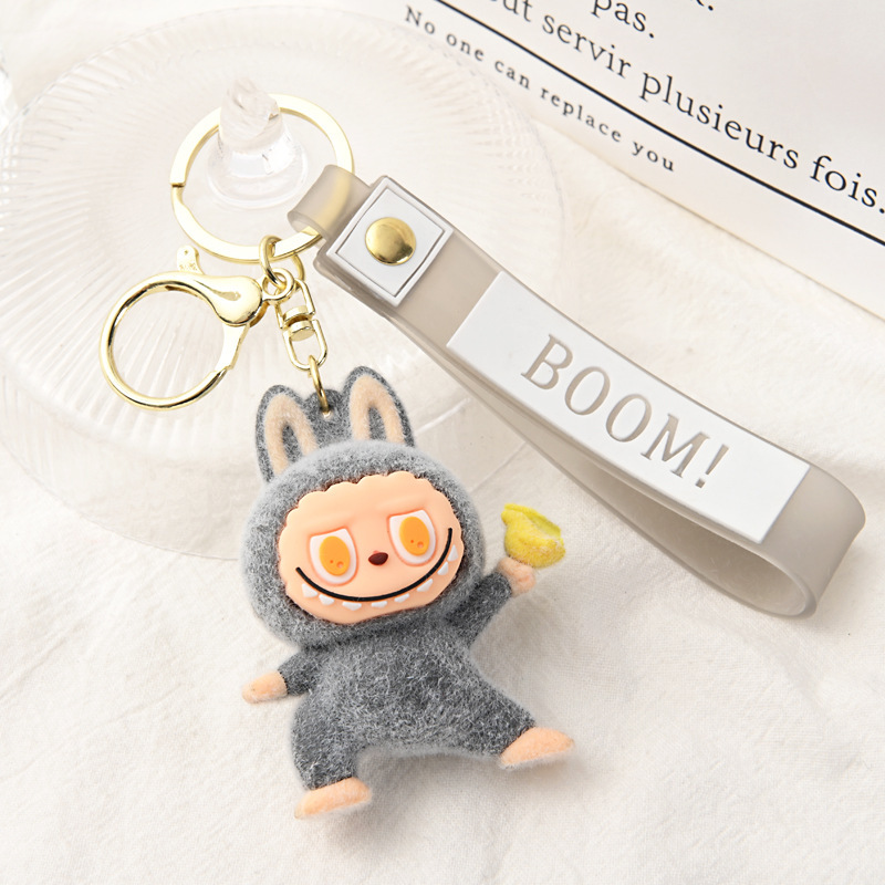 Labubu Sleutelhanger Kawaii – Pluche Accessoire met BOOM! Hoofdband - Afbeelding 2