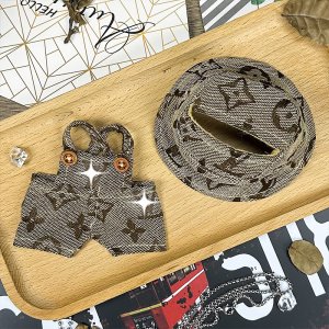 Jungle Chic Set voor Labubu – Natuurlijk Bruin met Urban Touch