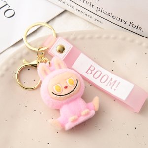 Labubu Sleutelhanger Kawaii – Pluche Mini Accessoire met BOOM! Hoofdband