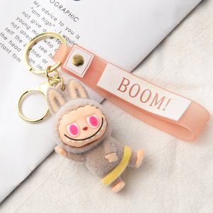 Labubu Sleutelhanger Kawaii – Origineel Pluche Accessoire met BOOM! Hoofdband