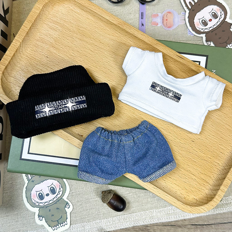 Pastel Fruitkostuum voor Labubu – Kers & Konijntje Editie - Afbeelding 2