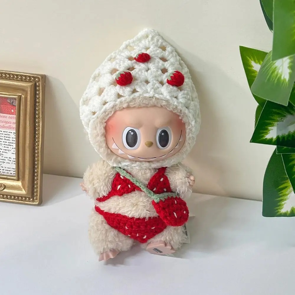 Labubu Pink Spring Dungarees – Voorjaarseditie met Schattige Konijnenoren Hoed - Afbeelding 2