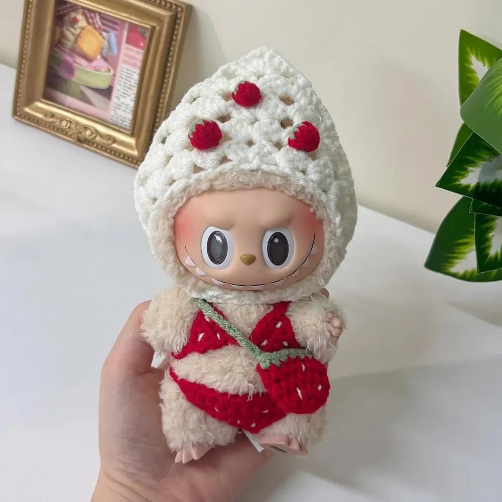 Labubu Pink Spring Dungarees – Voorjaarseditie met Schattige Konijnenoren Hoed - Afbeelding 3