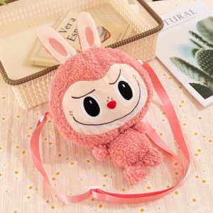 Labubu Schoudertas Pluche – Roze Konijn Editie | Kawaii Accessoire & Collector