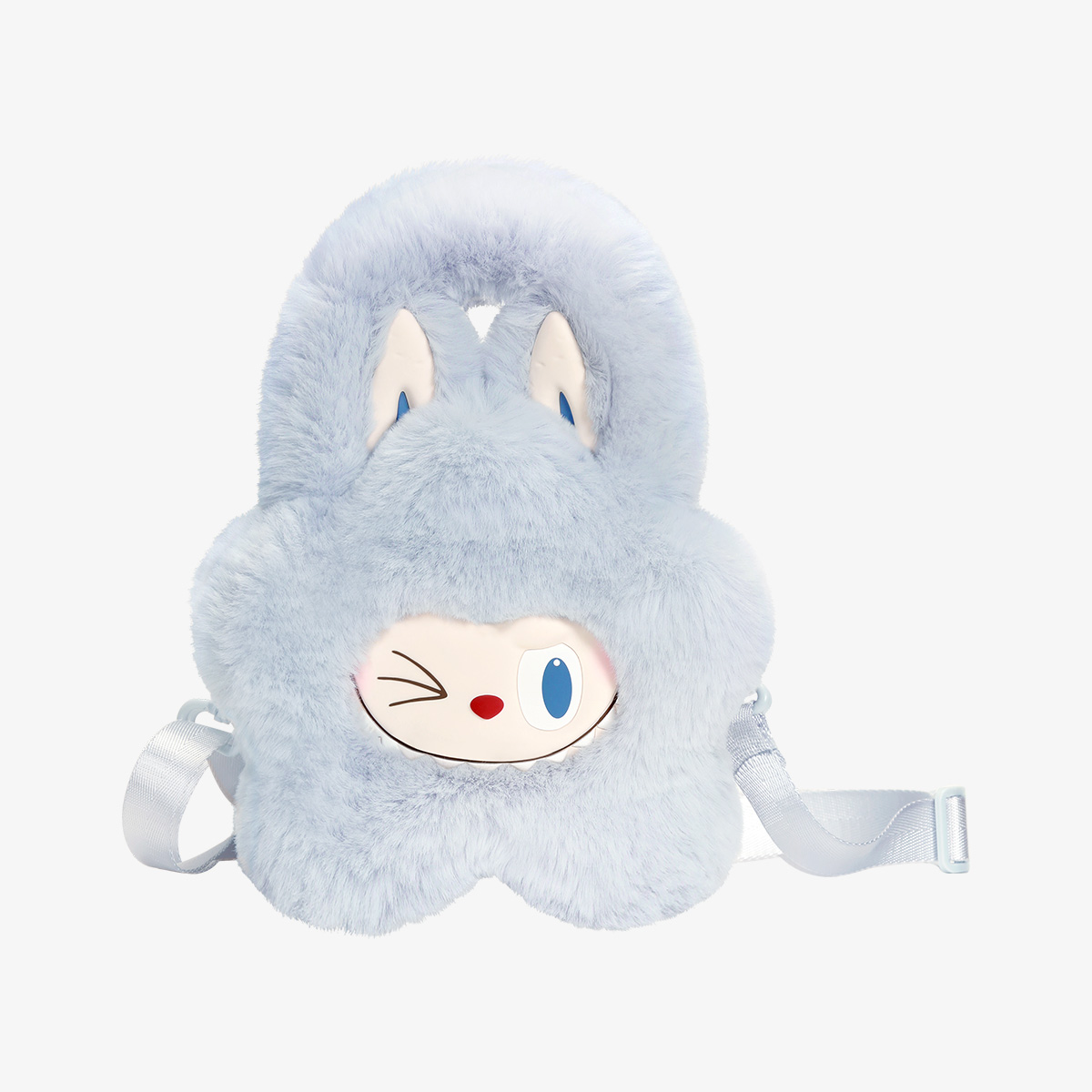 Blauwe Kawaii Pluche Tas – Zachte en Schattige Konijntje Rugzak