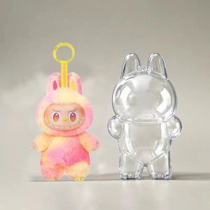 Transparante Beschermhoes voor Labubu – Big Into Energy Serie