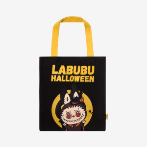 Labubu Halloween Canvas Tas – Limited Edition Tote 35x40cm | Herbruikbare Halloween Shopper