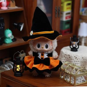 Labubu Halloween Kledingset – Heksenkostuum voor Verzamelfiguren | Limited Edition