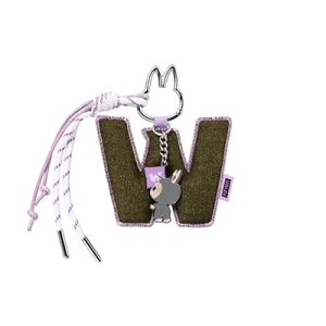 Labubu Letter Pendant “W” – Pin for Love Blind Box Collectible